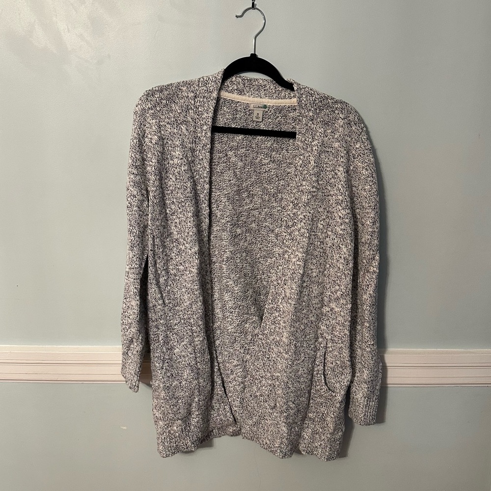 L.L. Bean Gray Women's Cardigan Sweater